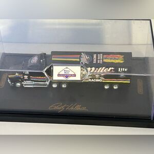 Matchbox Rusty Wallace Miller Racing Penske Tractor Trailer White Rose New